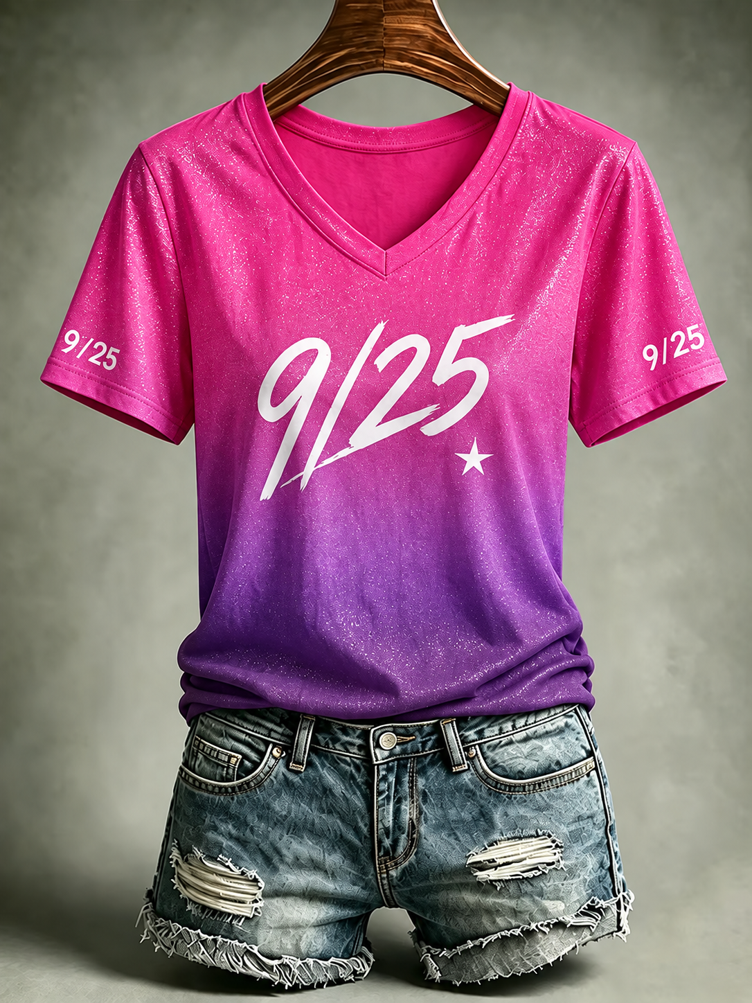 Women'S Casual Print Short-Sleeve T-Shirt
