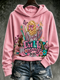 Women's Commemorative Print Casual Hoodie
