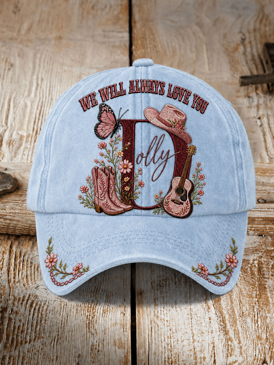 Unisex Legendary Country Singer Print Hat