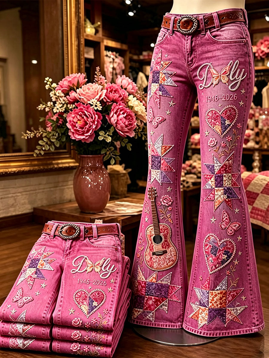 Women's Legendary female country singer Pattern Jeans