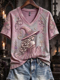 Women'S Halloween Witch V-Neck T-Shirt