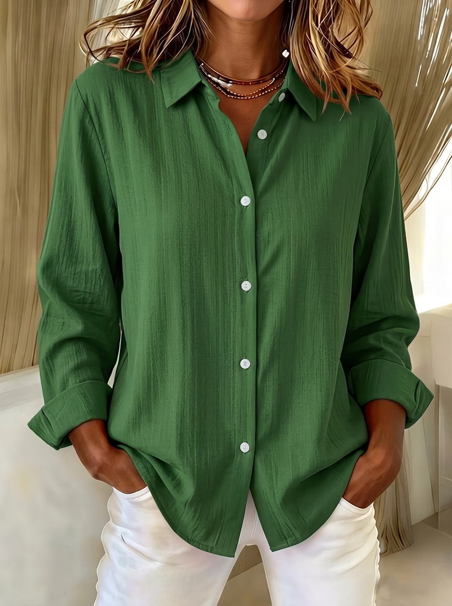 Women's Autumn Aesthetic Colorful Vertical Striped Printed Shirt