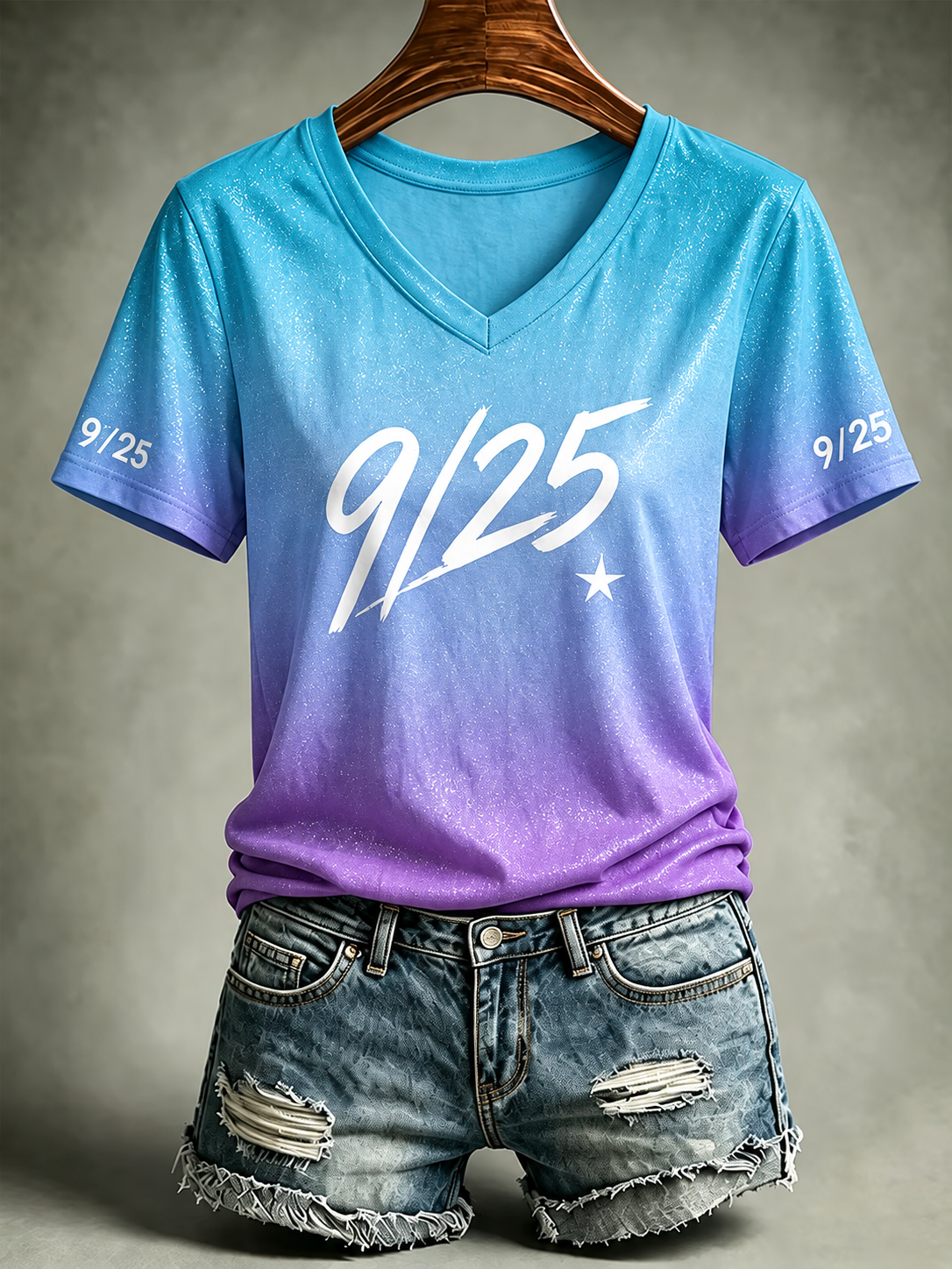 Women'S Casual Print Short-Sleeve T-Shirt