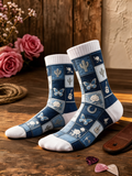 Women'S Floral Pattern Printed Socks