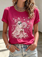 Women'S Breast Cancer Promotion Printed Casual T-Shirt