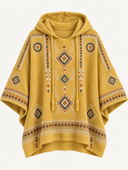 Women’s Retro Western Style Print Hoodie