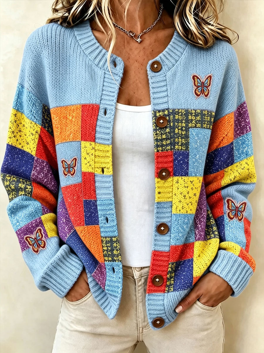 Women's Tennessee Quilting & Patchwork knit cardigan