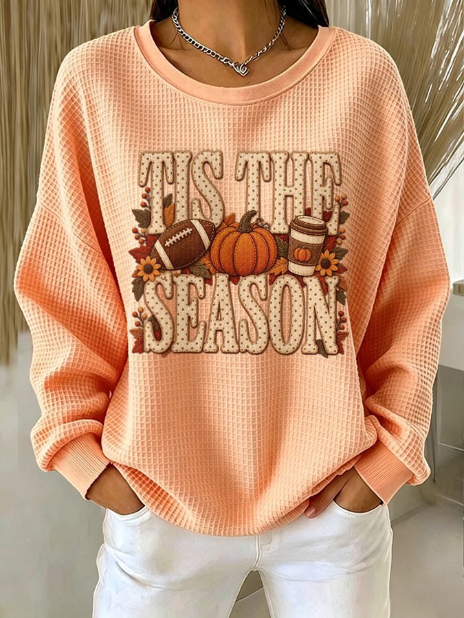 Women'S Autumn Waffle Sweatshirt