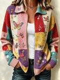 Women'S Legendary Singer Commemorative Printed Knitted Cardigan