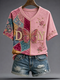 Women'S Casual Print Short-Sleeve T-Shirt