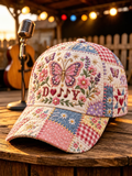 Unisex Butterfly Art Design Print Baseball Cap