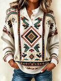 Women'S Aztec Printed Casual Top
