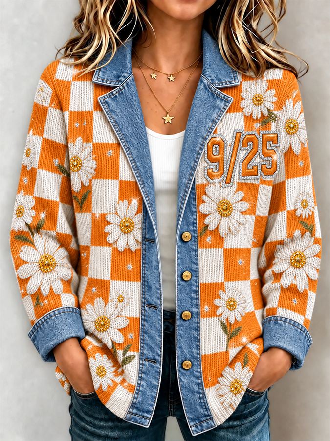 Women'S Retro Commemorative Printed Jacket