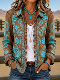 Women'S Casual Western Ruffled Jacket