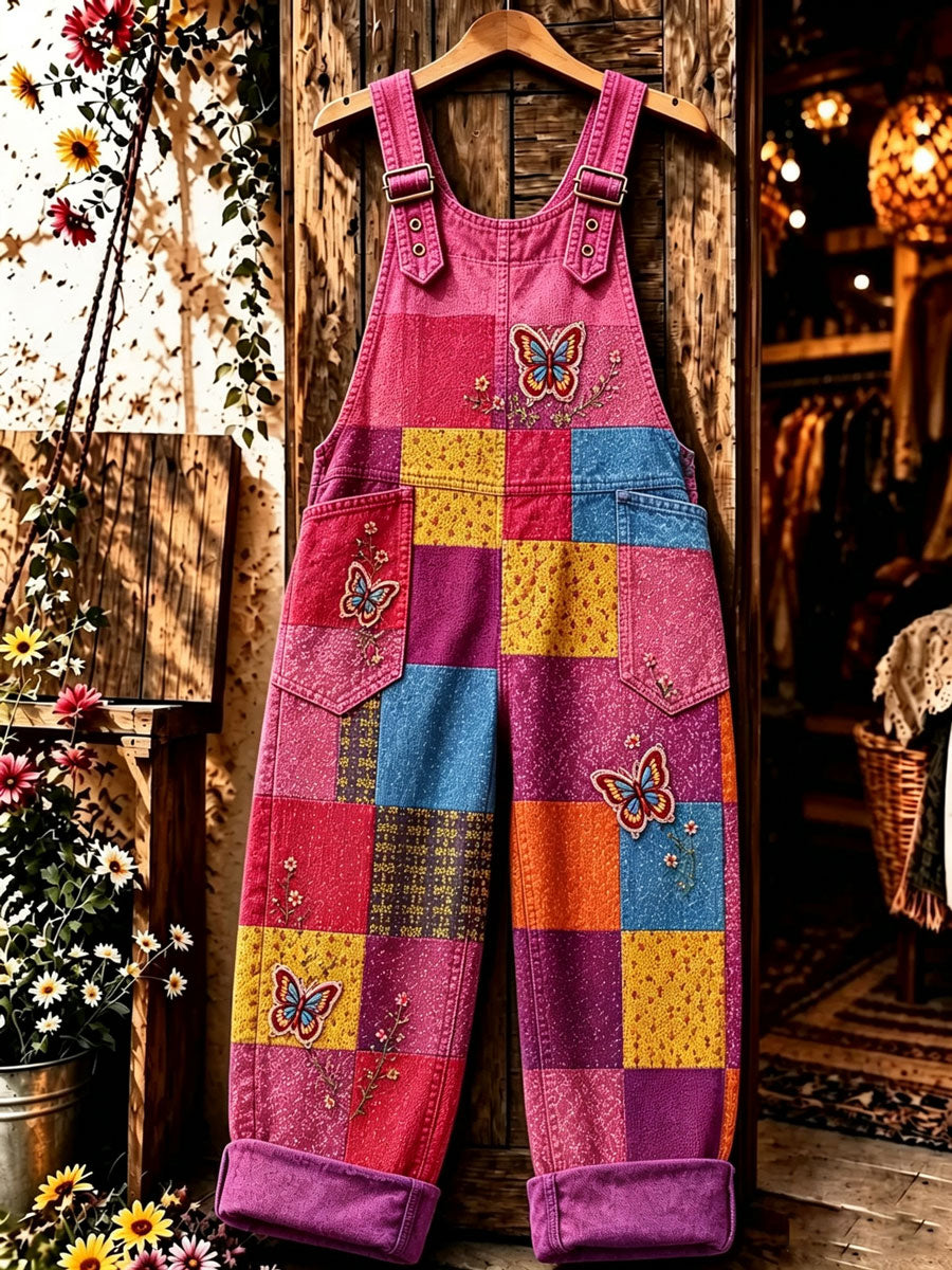 Women's Casual Printed Overalls