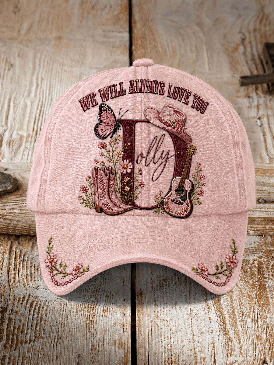 Unisex Legendary Country Singer Print Hat