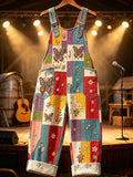 Women's Casual Printed Overalls