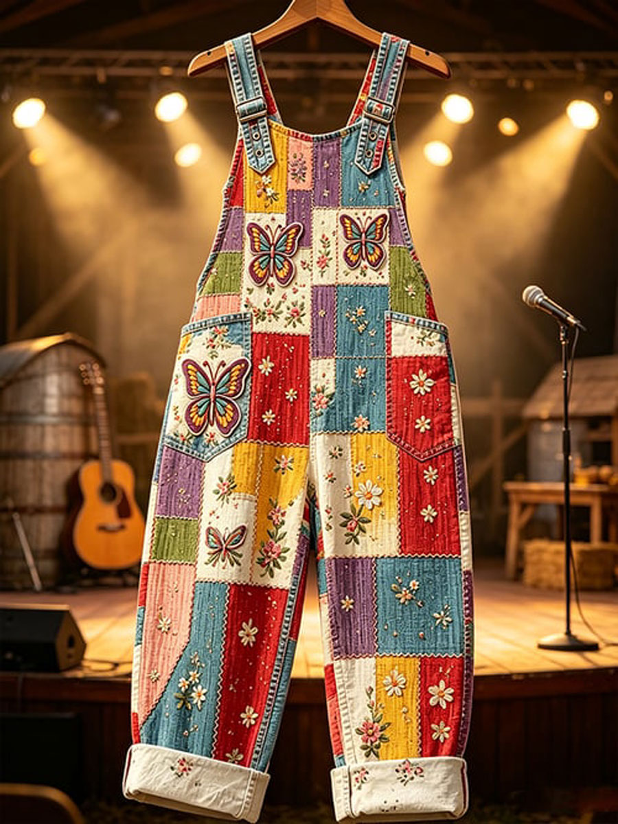Women's Casual Printed Overalls