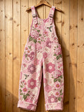 Women's pink floral Quilting & Patchwork overalls