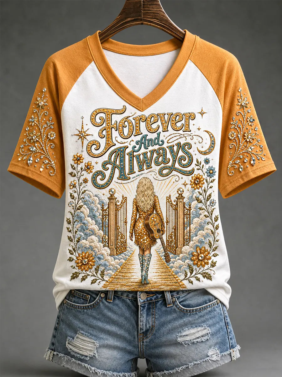 Women'S Commemorative Printed Casual T-Shirt