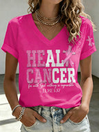 Women's Breast Cancer Awareness  Print T-shirt