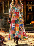 Ladies' Butterfly Pattern Casual Dress