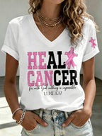 Women's Breast Cancer Awareness  Print T-shirt