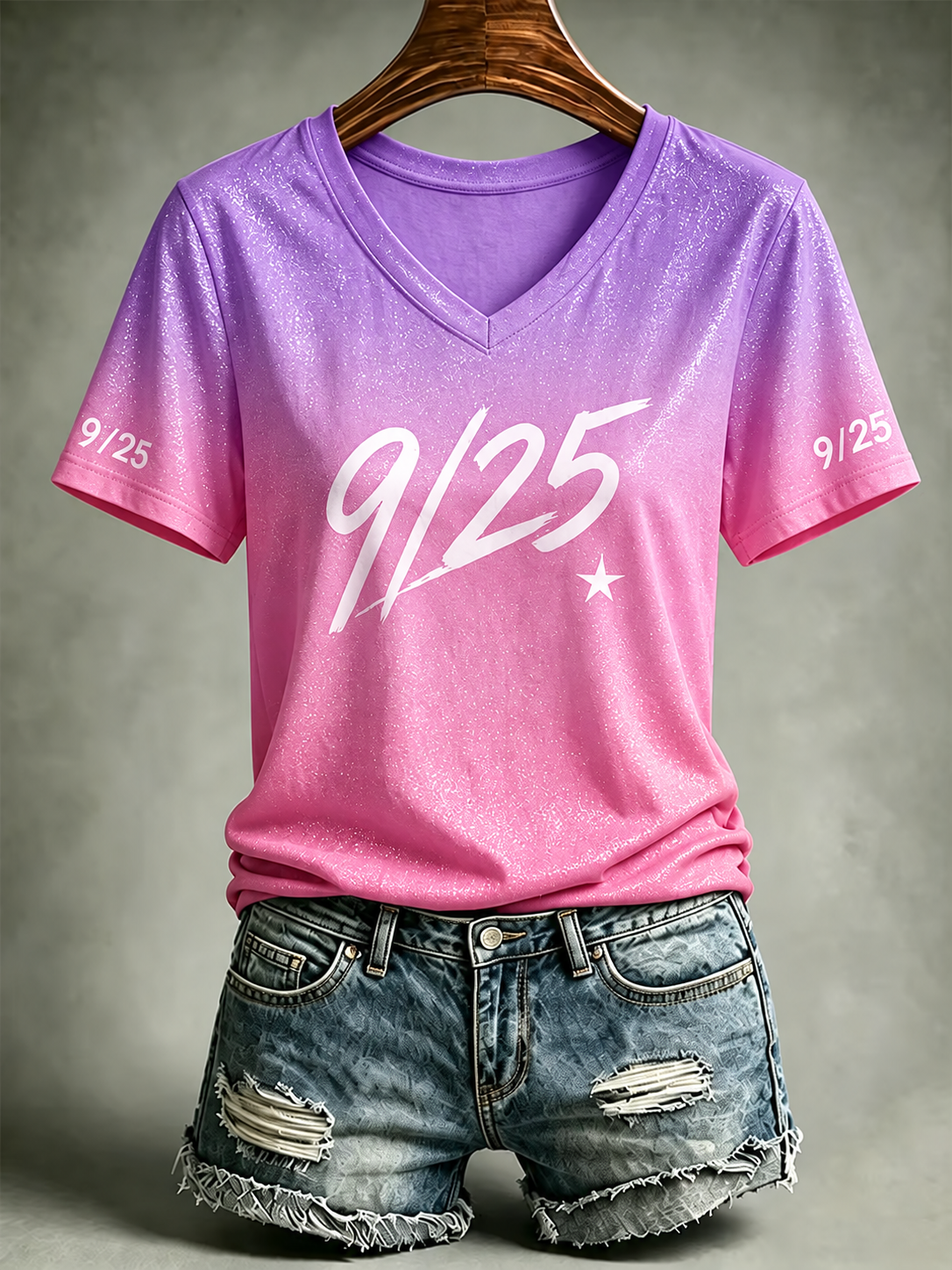 Women'S Casual Print Short-Sleeve T-Shirt