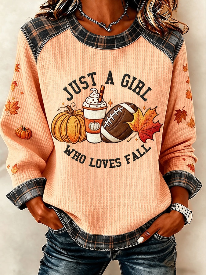 Women'S Fall Printed Casual Long Sleeved Shirt