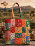 Butterfly Flower Pattern Casual Canvas Bag