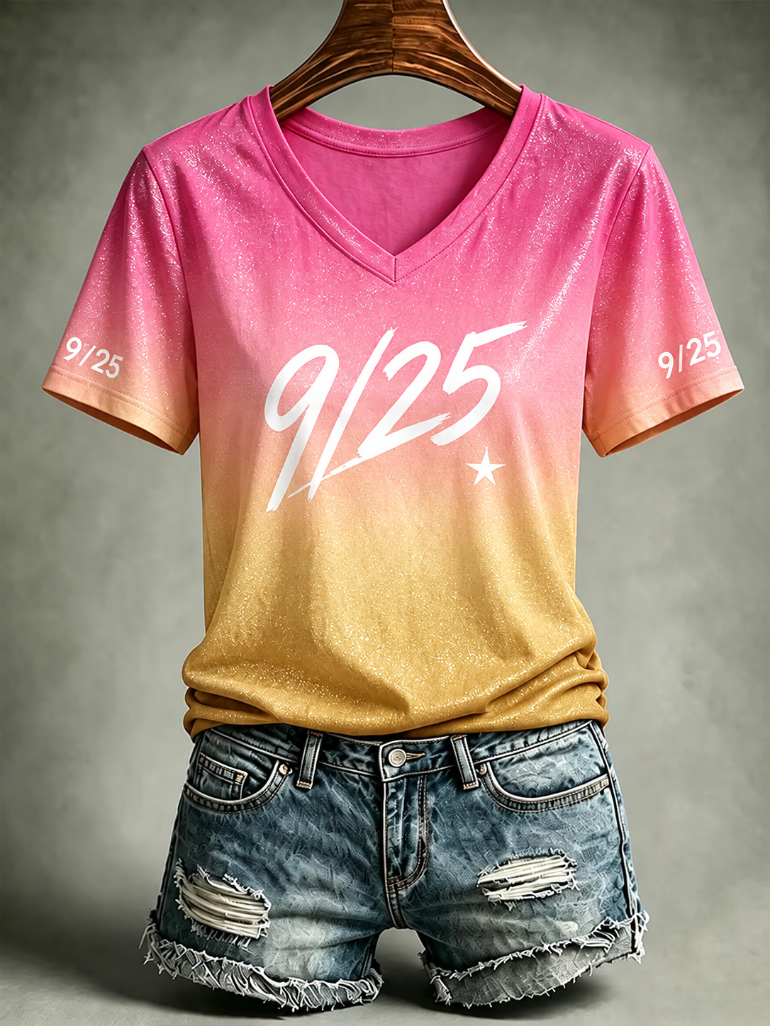 Women'S Casual Print Short-Sleeve T-Shirt