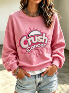 Women's Breast Cancer Awareness Crew Neck Sweatshirt