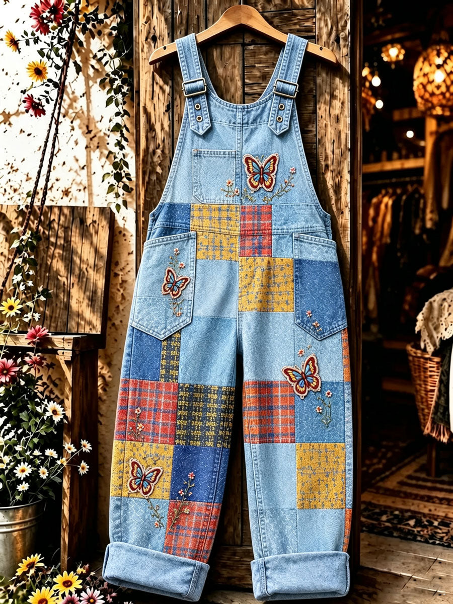 Women's Casual Printed Overalls