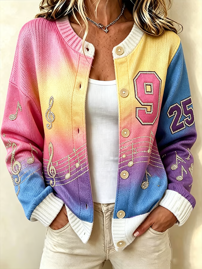 Women'S Casual  Knitted Cardigan Top