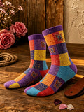 Women'S Floral Pattern Printed Socks