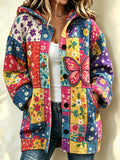 Women'S Floral Print Casual Cardigan
