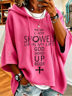 Women's Breast Cancer Faith Print Hoodie