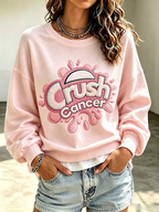 Women's Breast Cancer Awareness Crew Neck Sweatshirt