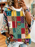 Ladies' Butterfly Patterned Casual Hoodie