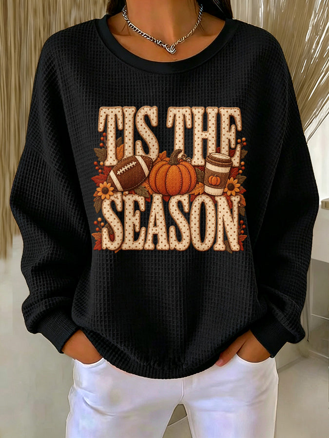 Women'S Autumn Waffle Sweatshirt