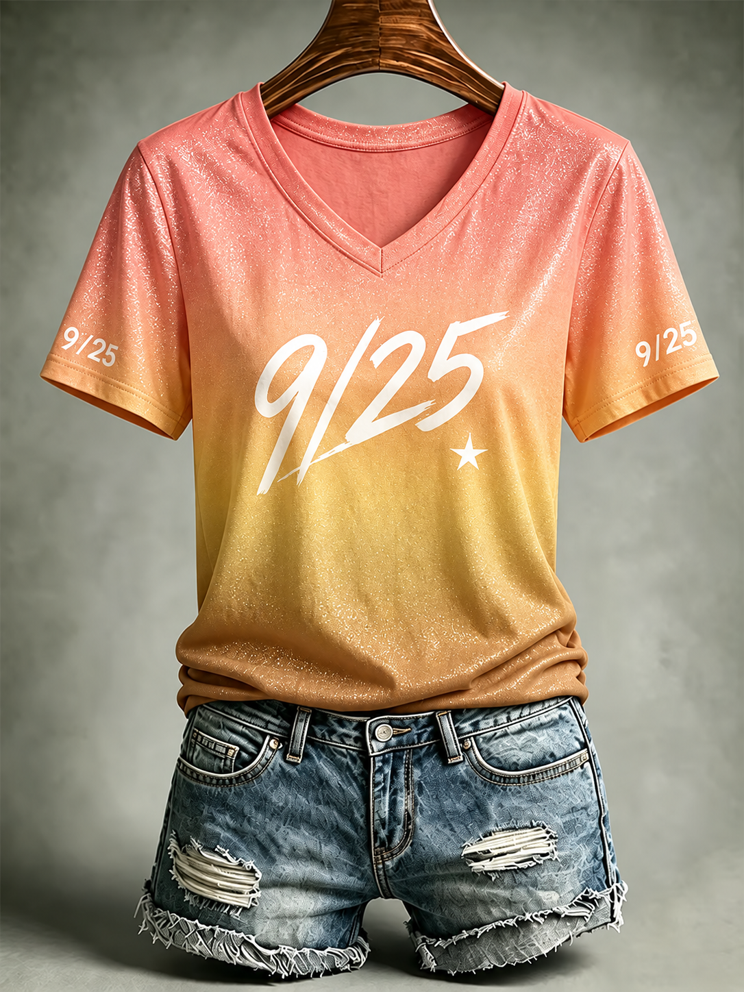 Women'S Casual Print Short-Sleeve T-Shirt