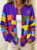 Women's Tennessee Quilting & Patchwork knit cardigan