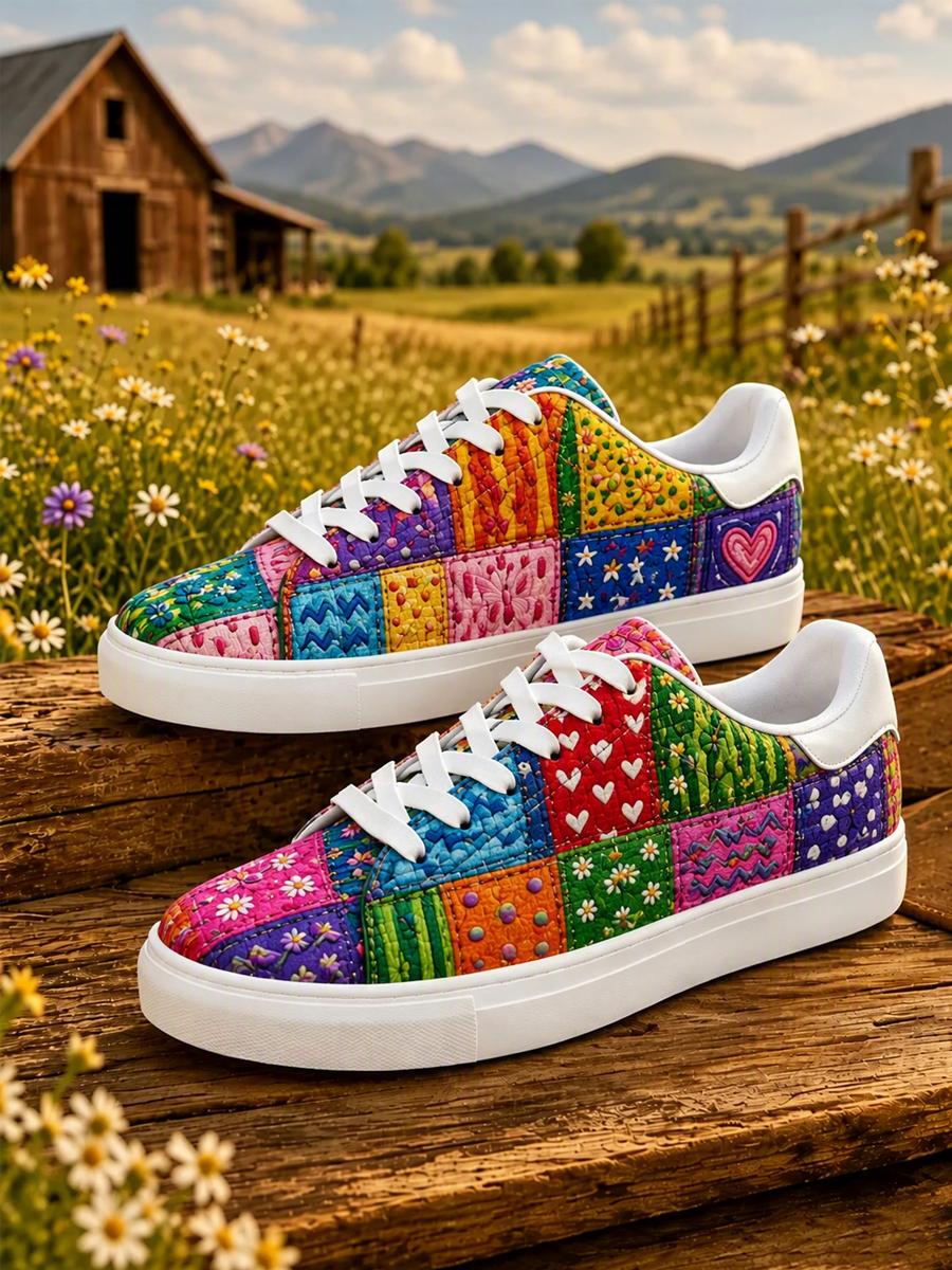 Unisex  Floral Butterfly Pattern Casual Sports Shoes