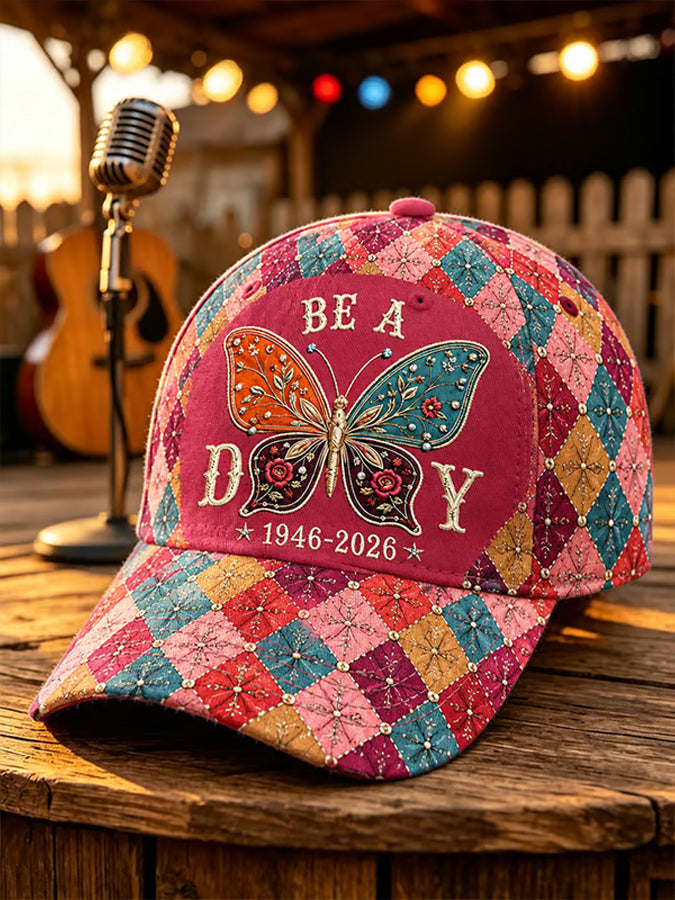 Unisex Butterfly Art Design Print Baseball Cap