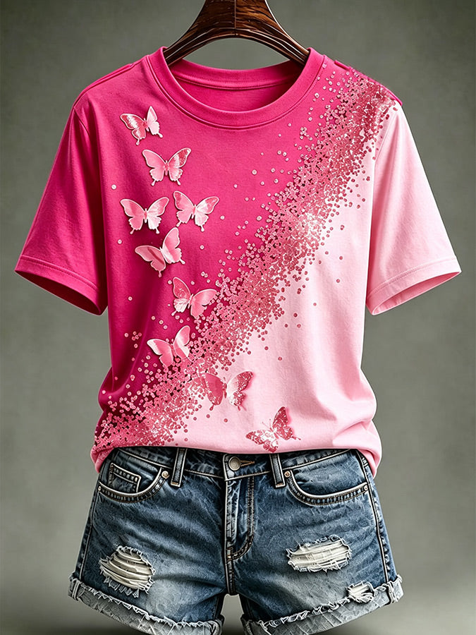 Women'S Gradient Ribbon T-Shirt