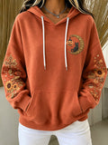 Women's Retro Geometric Hoodie