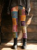 Women's Retro  Butterfly Pattern Printed Leggings