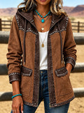 Women'S Casual Contrasting Color Jacket