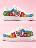 Unisex Butterfly Design Comfortable Flat Shoes
