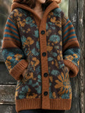 Women'S Geometric Printed Casual Cardigan